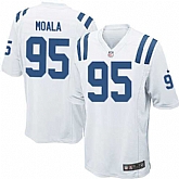 Nike Men & Women & Youth Colts #95 Moala White Team Color Game Jersey,baseball caps,new era cap wholesale,wholesale hats